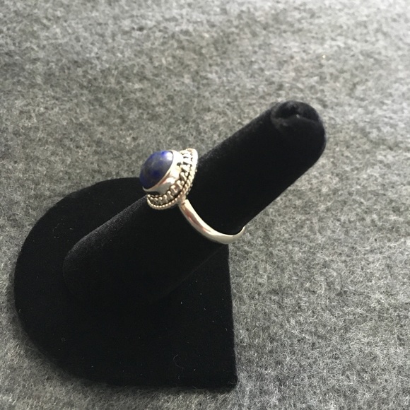 Lapis Sterling 925 Size 6 Ring - Picture 2 of 3